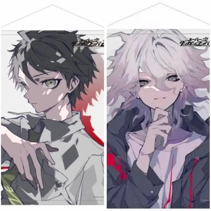 [BUNJANG] Danganronpa Hajime Hinata &amp; Nagito Komaeda B2/B4 Tapestries (Mochizuki Kei Collaboration &amp; 10th Anniversary) / 단간론파 태피스트리 히나타 하지메 코마에다 나기토 모치즈키 케이