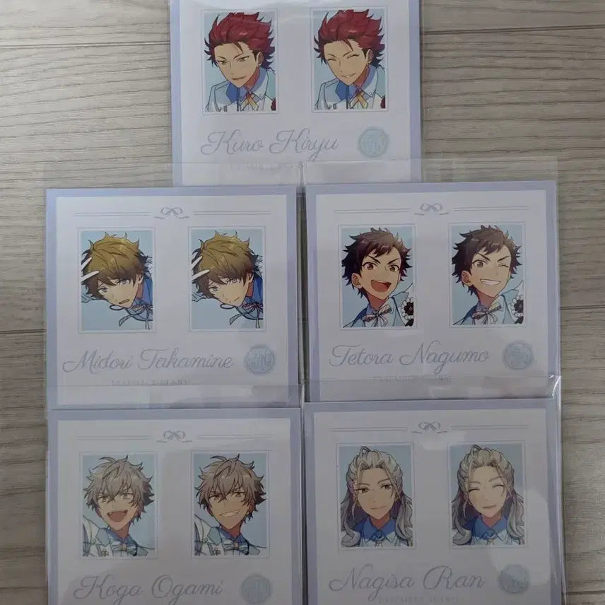[BUNJANG] Ensemble Stars! 3rd Anniversary Proof Photos Bundle Set / 판매, 교환) 앙스타 3주년 증명사진 증사 미도리나기사쿠로코가테토라 일괄