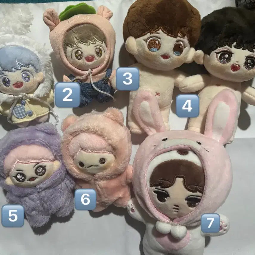[BUNJANG] EXO Chanyeol Baekhyun Kai Plush Dolls / 엑소 EXO 찬열 백현 카이 박찬열 변백현 김종인 솜인형