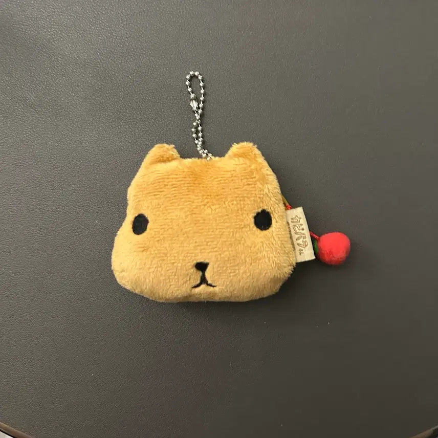 [BUNJANG] Capybara Apple Pouch Keychain / 고전 카피바라상 사과 인형 파우치 키링