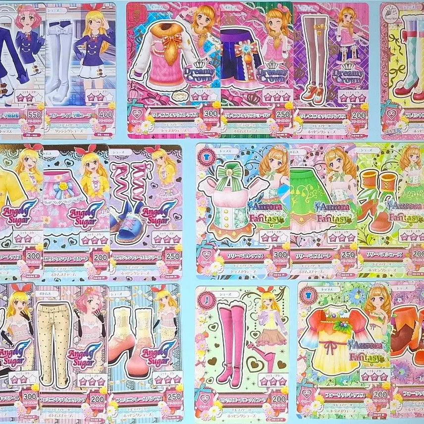 [BUNJANG] Aikatsu! Japanese Version Cards - Ringo, Ichigo, Akari (School Uniform) / 아이엠스타 아이카츠 일판 카드 판매 라임 이치고 하늘 아카리 교복