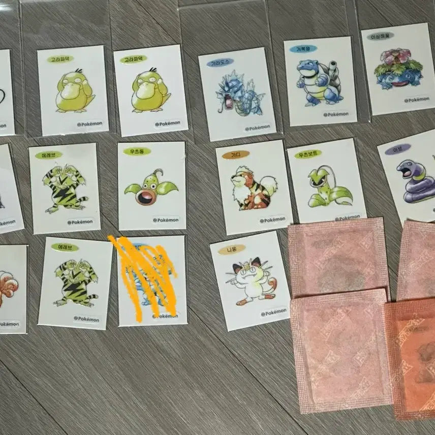 [BUNJANG] Pokemon Pixel Generation 1 Sticker Set Bundle (35 pcs) / 포켓몬 픽셀,1세대 띠부씰 35장 일괄판매