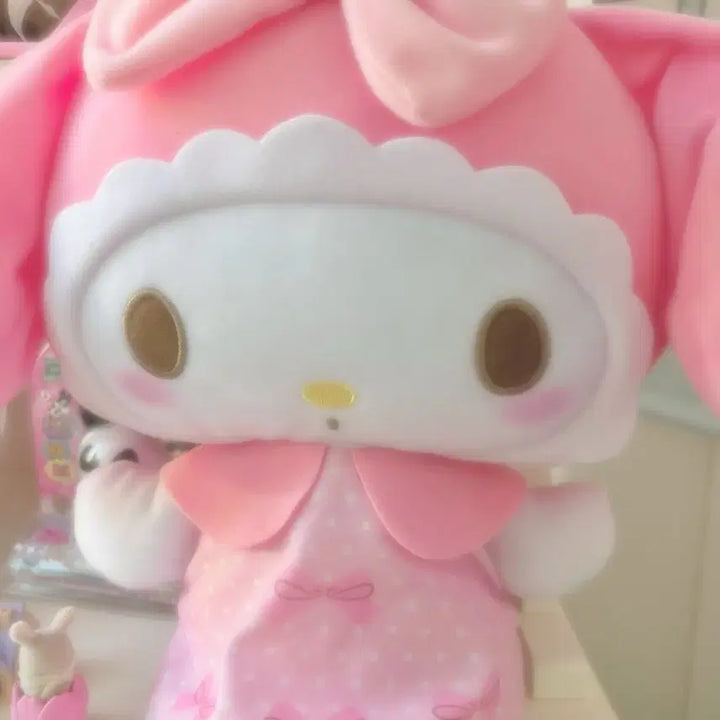 [BUNJANG] My Melody Pink Plush Doll / 급처) 마이멜로디 걸리 핑크 봉제인형