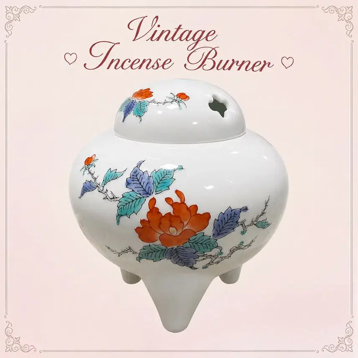 [BUNJANG] Kakiemon Style Japanese Vintage Porcelain Incense Burner / 가키에몬 일본 빈티지 도자기 향로