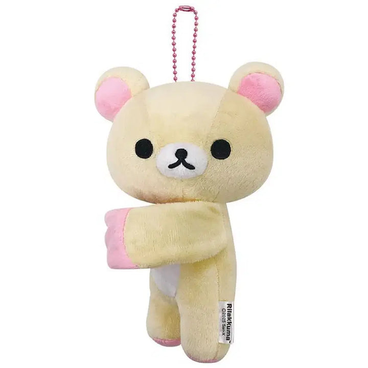 [BUNJANG] Rilakkuma Korilakkuma Hugging Plush Mascot Keyring / 코리락쿠마 규토 마스코트 꽉안아 키링 인형