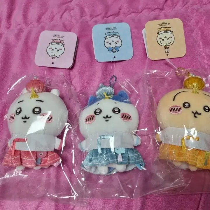 [BUNJANG] Cheekawa Hanbok Mascot Doll Set Bundle (Sealed) / [현물/미개봉] 용산 치이카와 한복 마스코트 인형 세트 일괄