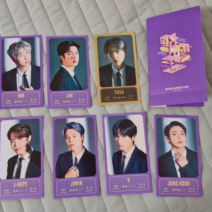 [BUNJANG] BTS Message Photocard Bang Bang Con Bundle Set / BTS 방방콘 메세지 포토카드