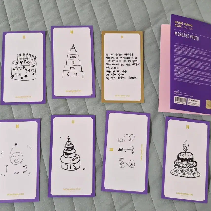 [BUNJANG] BTS Message Photocard Bang Bang Con Bundle Set / BTS 방방콘 메세지 포토카드