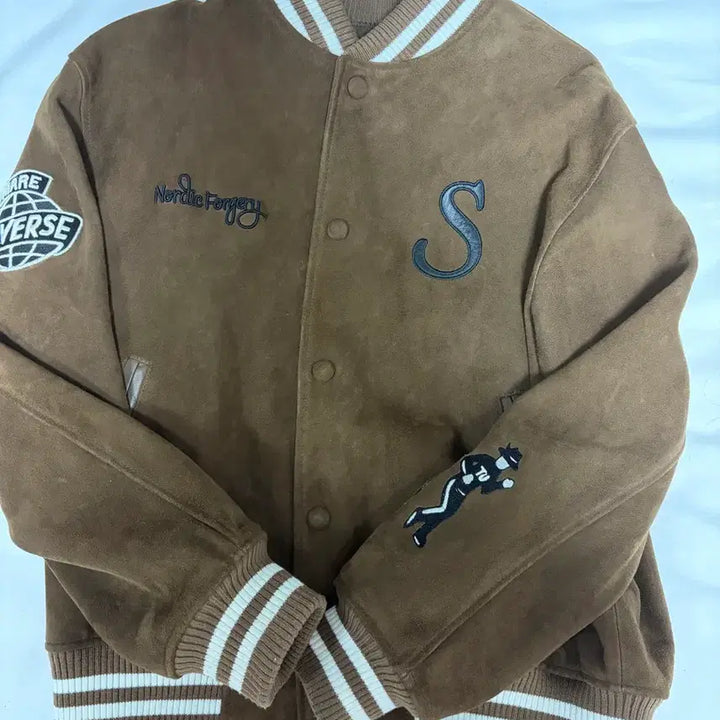 [BUNJANG] Stu Suede Varsity Jacket / Stu 스웨이드 바시티