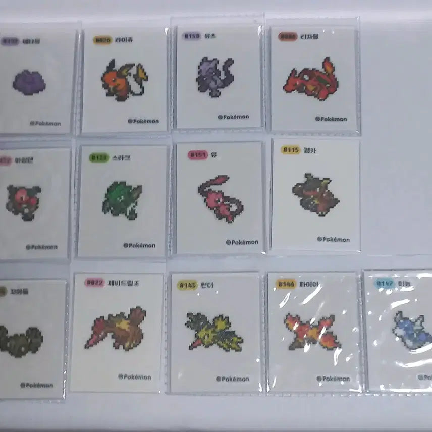 [BUNJANG] Pokemon Sticker Set Individual / 픽셀 띠부씰 개별 판매