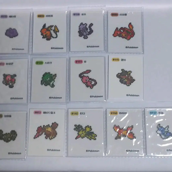 [BUNJANG] Pokemon Sticker Set Individual / 픽셀 띠부씰 개별 판매