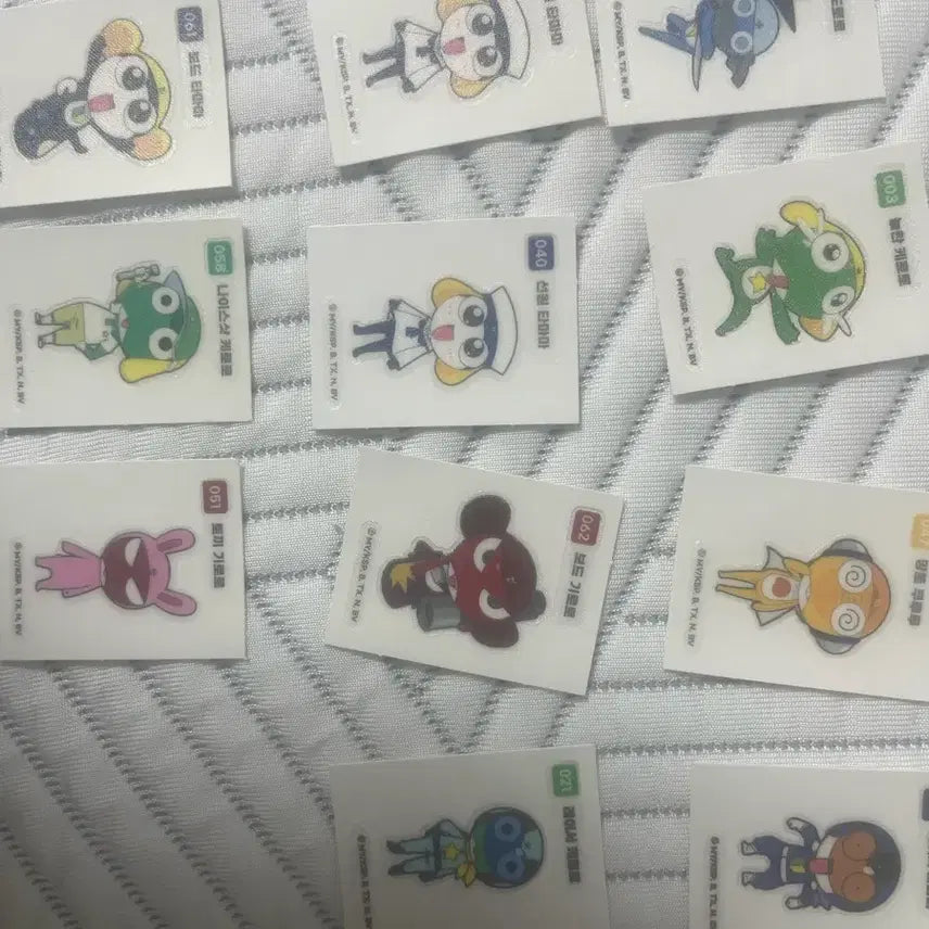 [BUNJANG] Sgt. Frog Keroro Tamama Dororo Giroro Kururu PP (Puchipuchi) Stickers / 개구리 중사 케로로 타마마 도로로 기로로 쿠루루 띠부실