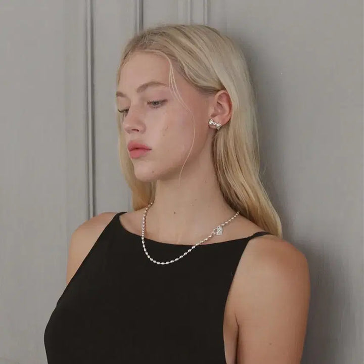 [BUNJANG] Studio Leig L egg ball silver necklace 40cm / 스튜디오 레이그흐 미니 에그 볼 실버 목걸이 40cm 팝니다!