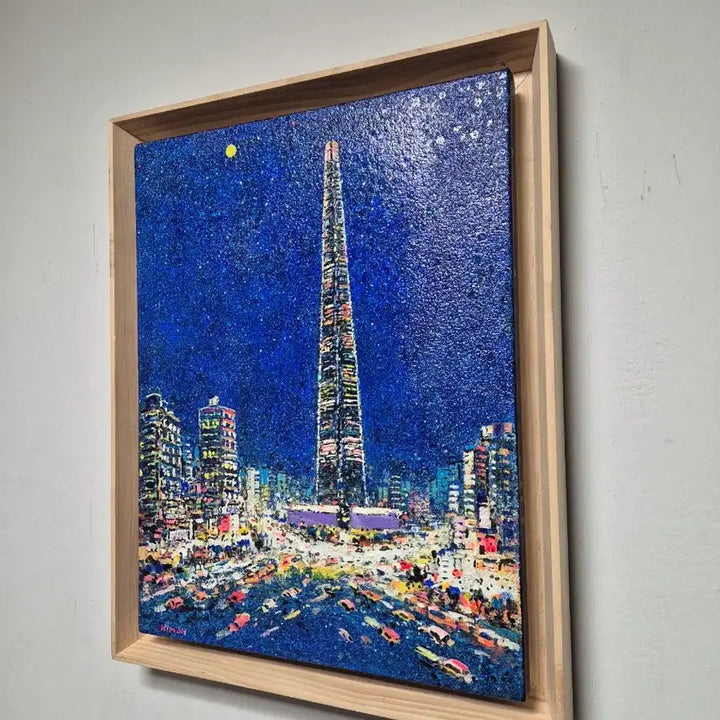 [BUNJANG] Kim Jeong-ho "Hi Seoul" Oil Painting (New Work, Exhibition Piece, Certificate of Authenticity) / 김정호 화백-Hi Seoul (신작/출품작/보증서)