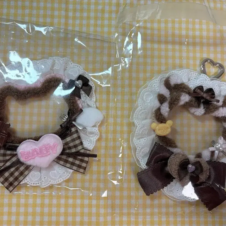 [BUNJANG] Lace Deco-Den Photocard Holder Keyring Set / 레이스 데코덴 탑꾸 포카홀더 탑로더 키링 포카