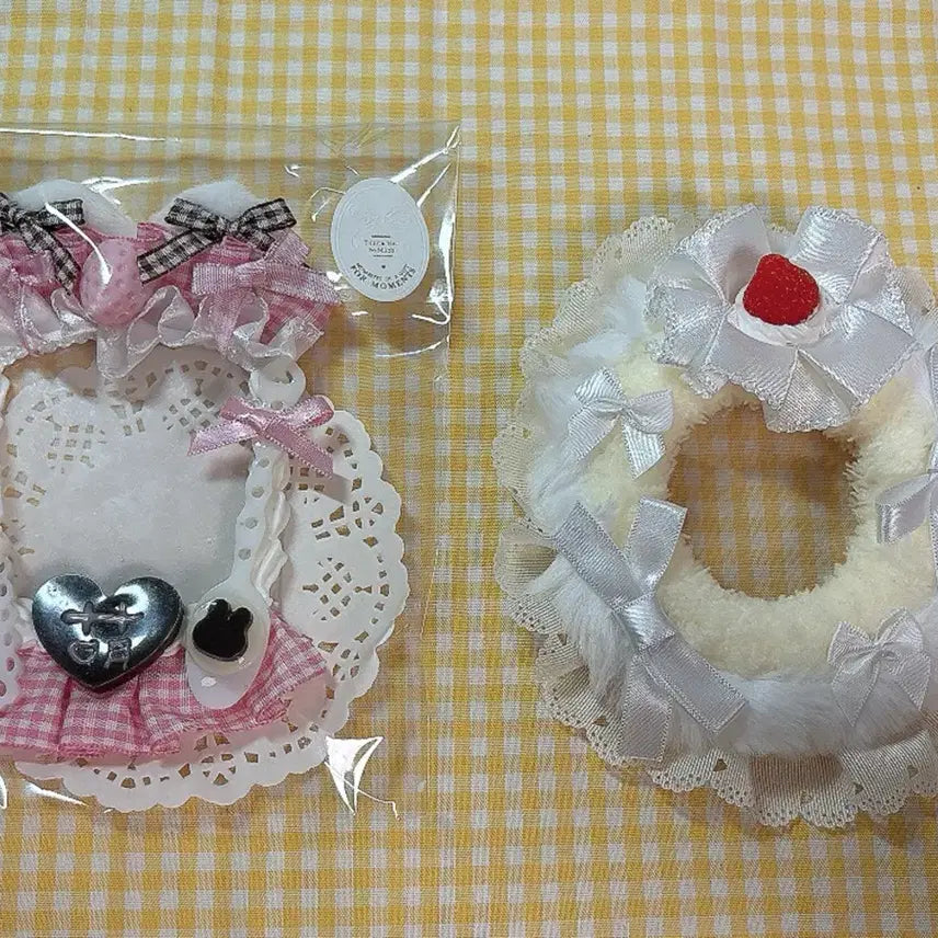 [BUNJANG] Lace Deco-Den Photocard Holder Keyring Set / 레이스 데코덴 탑꾸 포카홀더 탑로더 키링 포카