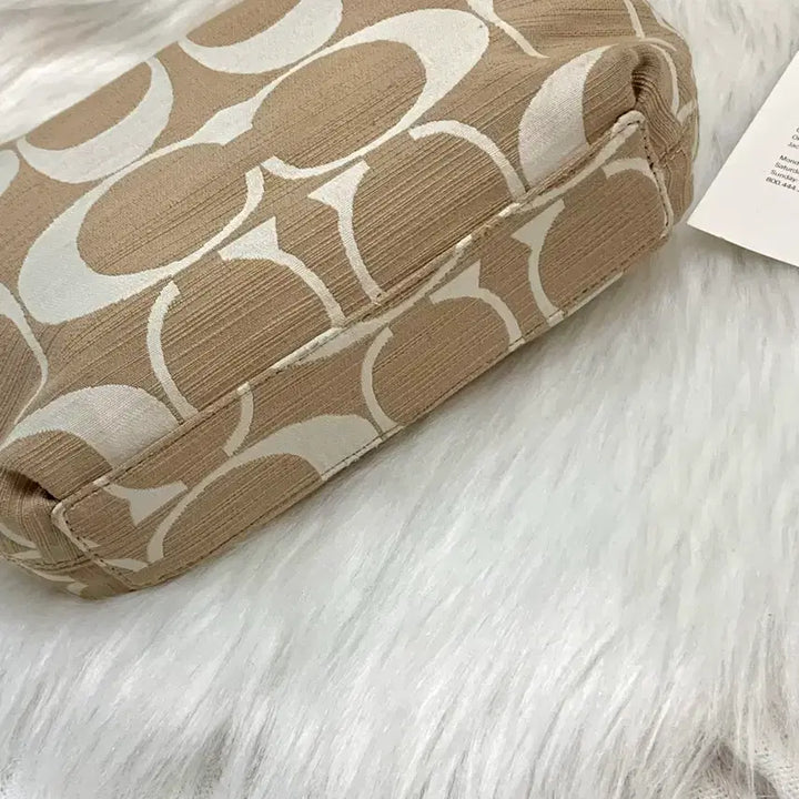 [BUNJANG] Coach Gold Beige Signature Medium Shoulder Bag / 희귀 Coach 골드베이지 시그니처 숄더백