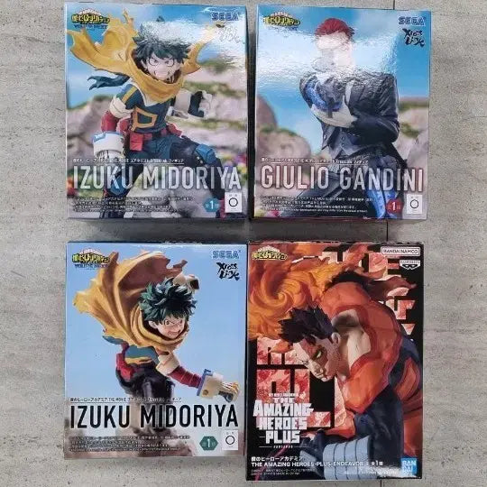 [BUNJANG] Sega My Hero Academia 4-Figure Bundle Set / 세가 나의 히어로 아카데미아 피규어 4종 일괄