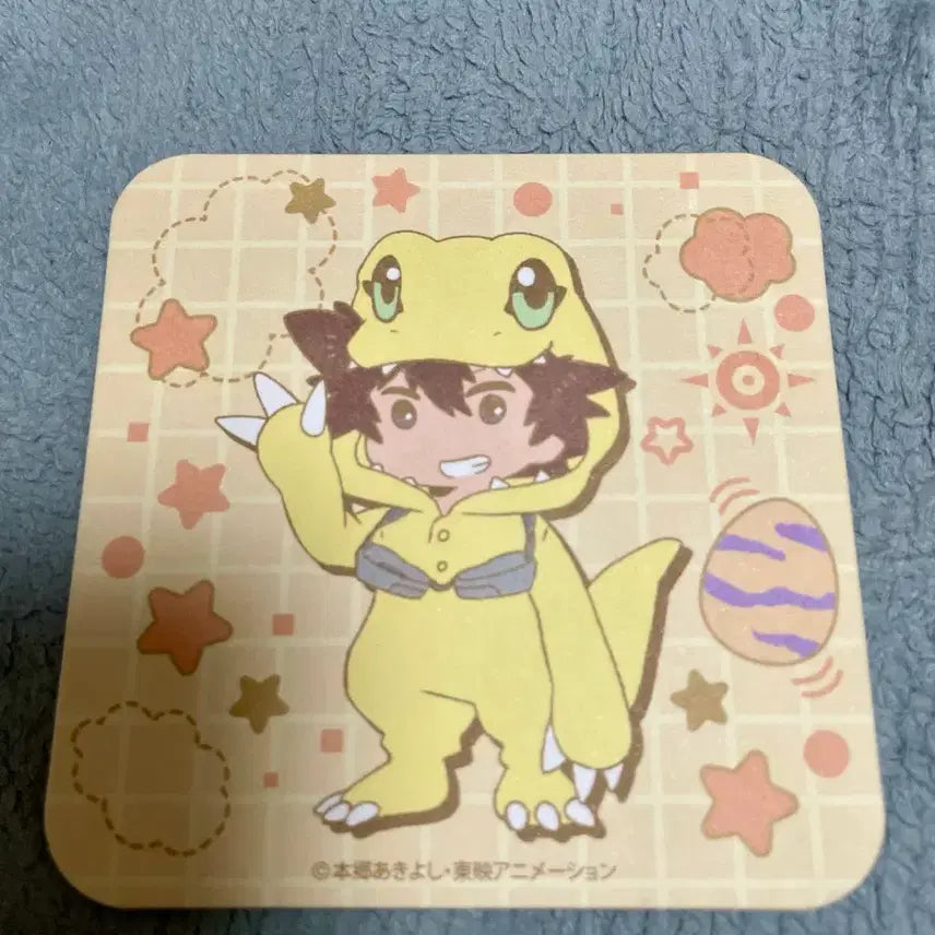 [BUNJANG] Digimon Adventure tri. KidLand Taichi Agumon Costume Coaster / 디지몬 어드벤처 tri 키디랜드 타이치 아구몬 코스튬 코스터