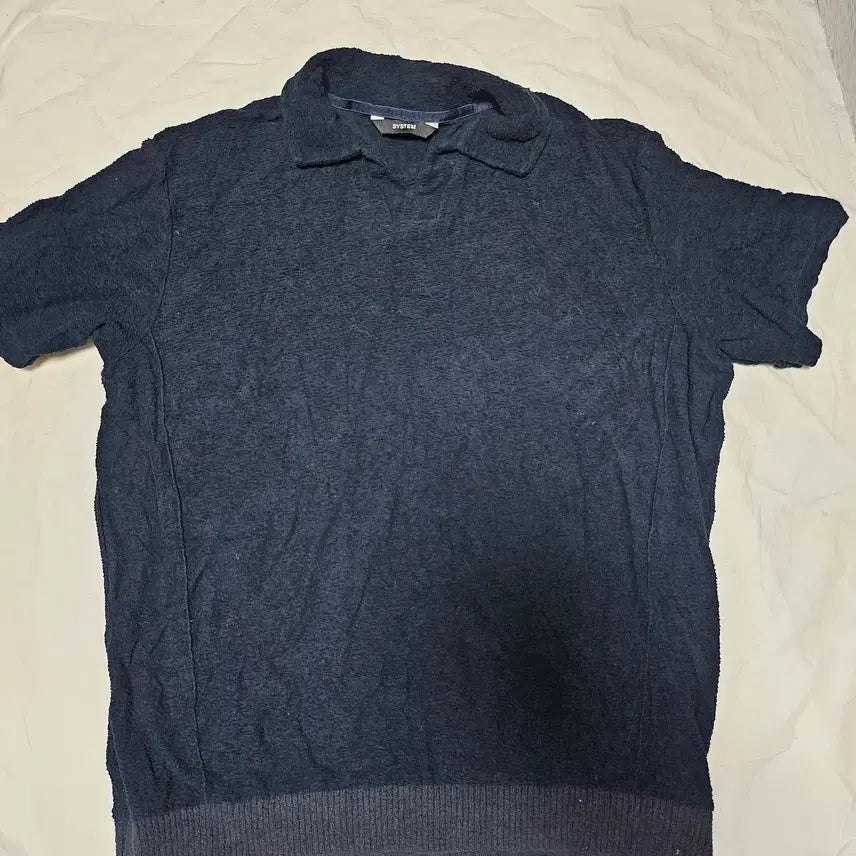 [BUNJANG] System Homme 23ss Terry Knit Short Sleeve T-Shirt / 23ss 시스템 옴므 테리 니트 반팔 티셔츠 105