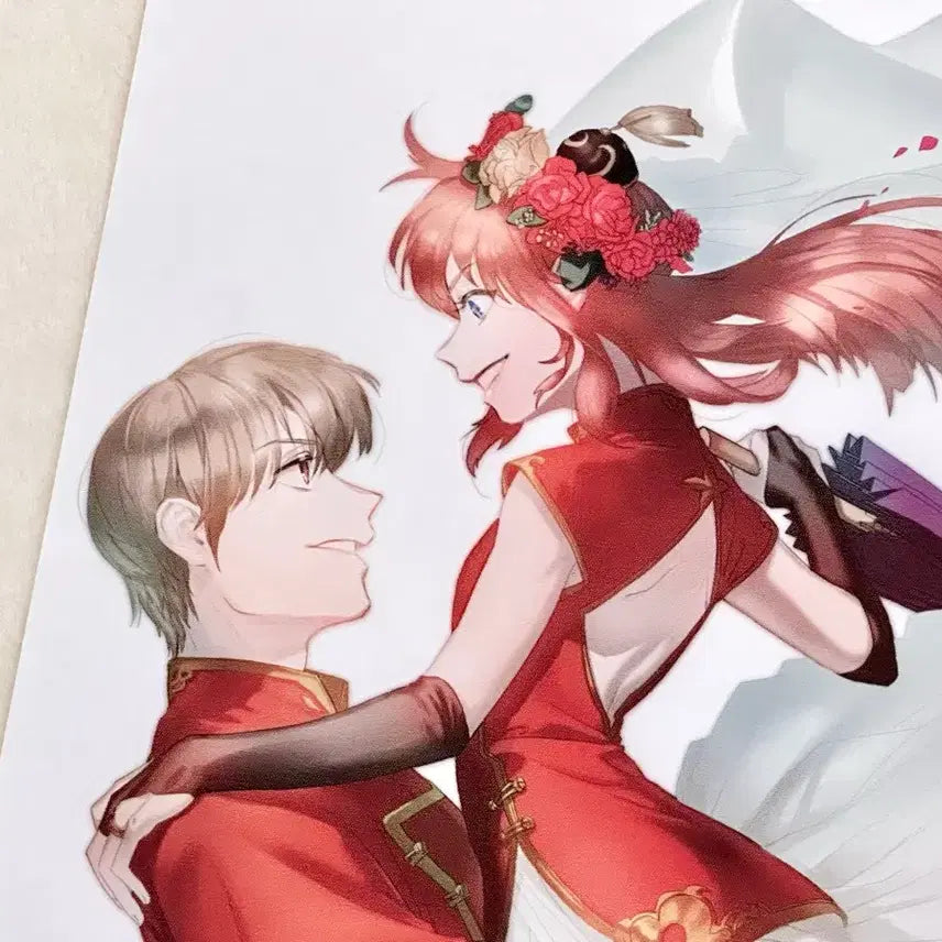 [BUNJANG] Gintama Okita Sougo &amp; Kagura Cloth Poster / 은혼 소고 카구라 천 포스터 양도