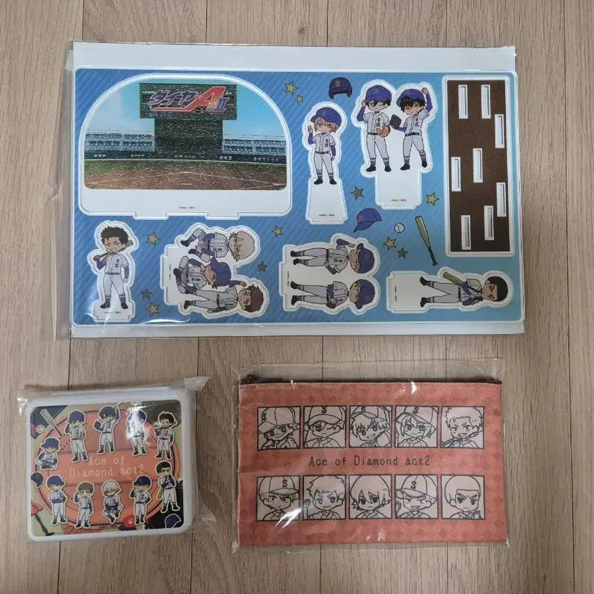 [BUNJANG] Diamond Ace / Daiya Acrylic Stand, Pouch, Multi-Case Bundle Set / 다이아몬드 에이스/다이에이 아크릴스탠드, 파우치, 다용도케이스 3종 일괄