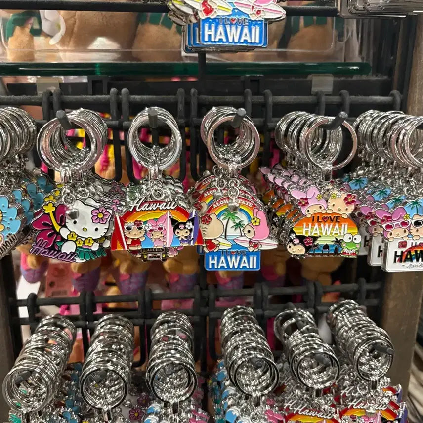 [BUNJANG] Tanning Hello Kitty Hawaii Metal Keyring / 태닝키티 태닝산리오 하와이 키티 철제키링 판매해요