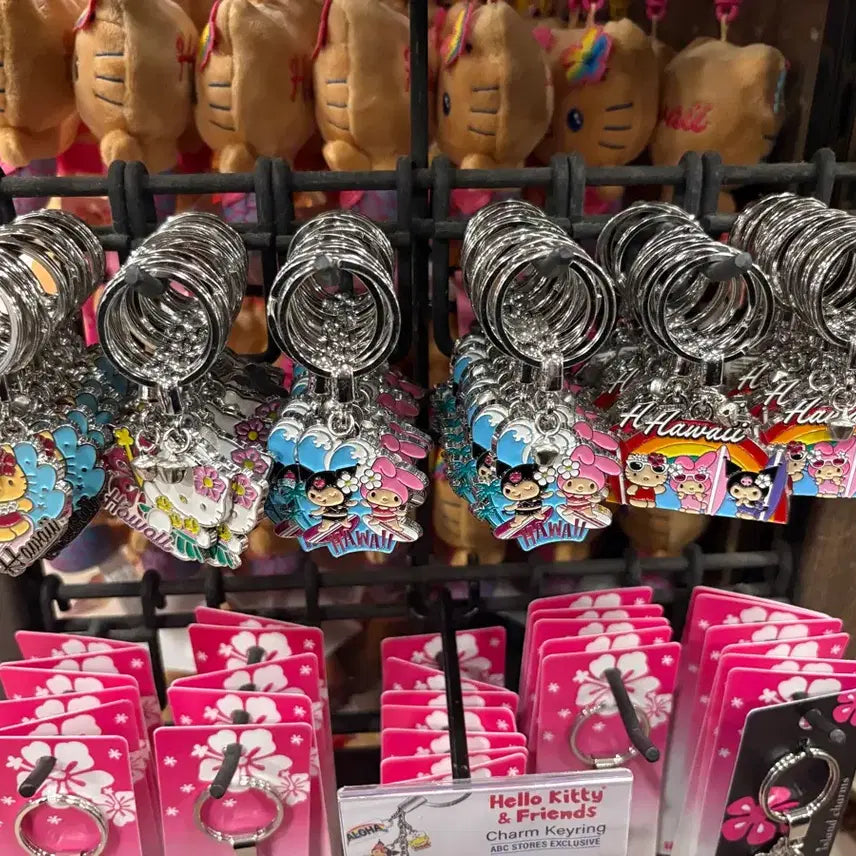 [BUNJANG] Tanning Hello Kitty Hawaii Metal Keyring / 태닝키티 태닝산리오 하와이 키티 철제키링 판매해요