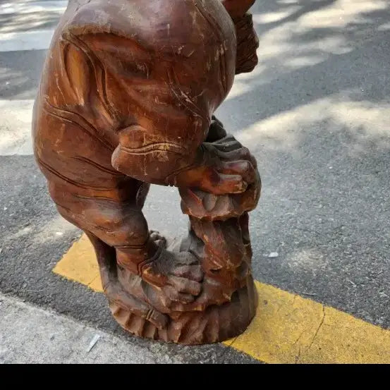 [BUNJANG] Large Wooden Tiger Sculpture / 70    40 센치통나무조각호랑이1개단가