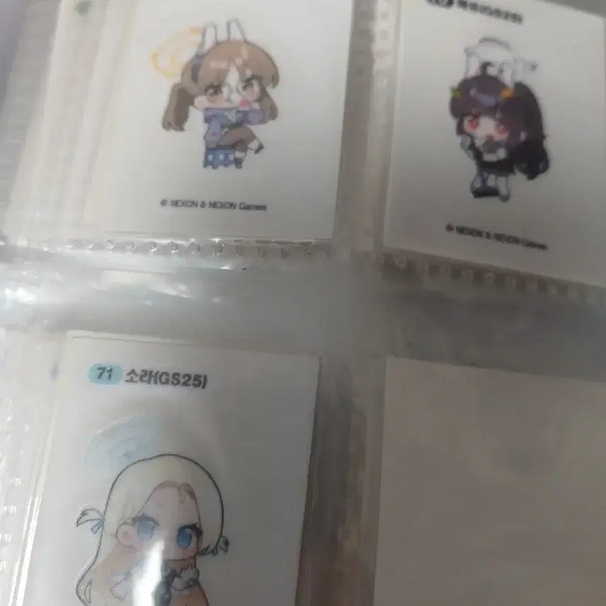 [SOLD OUT] 블루아카이브 gs콜라보 71종 전종 띠부씰