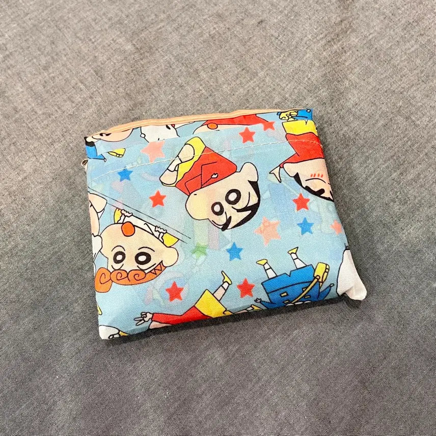 [BUNJANG] Crayon Shin-chan Foldable Shopping Bag / 새상품) 짱구는못말려 접이식 장바구니 가방