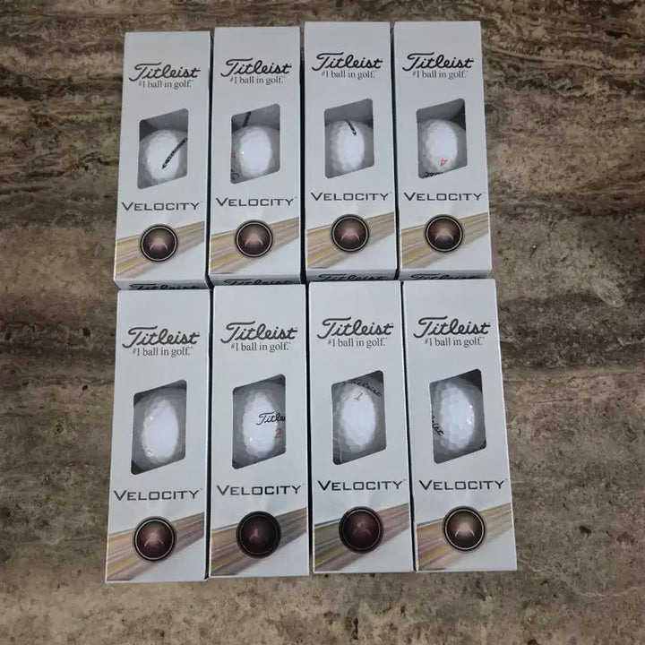 [BUNJANG] Titleist Velocity Golf Balls - 3 Ball Sleeve, 8 Boxes (24 Balls Total) / 타이틀리스트 벨로시티 골프공  3구 8박스 24개입