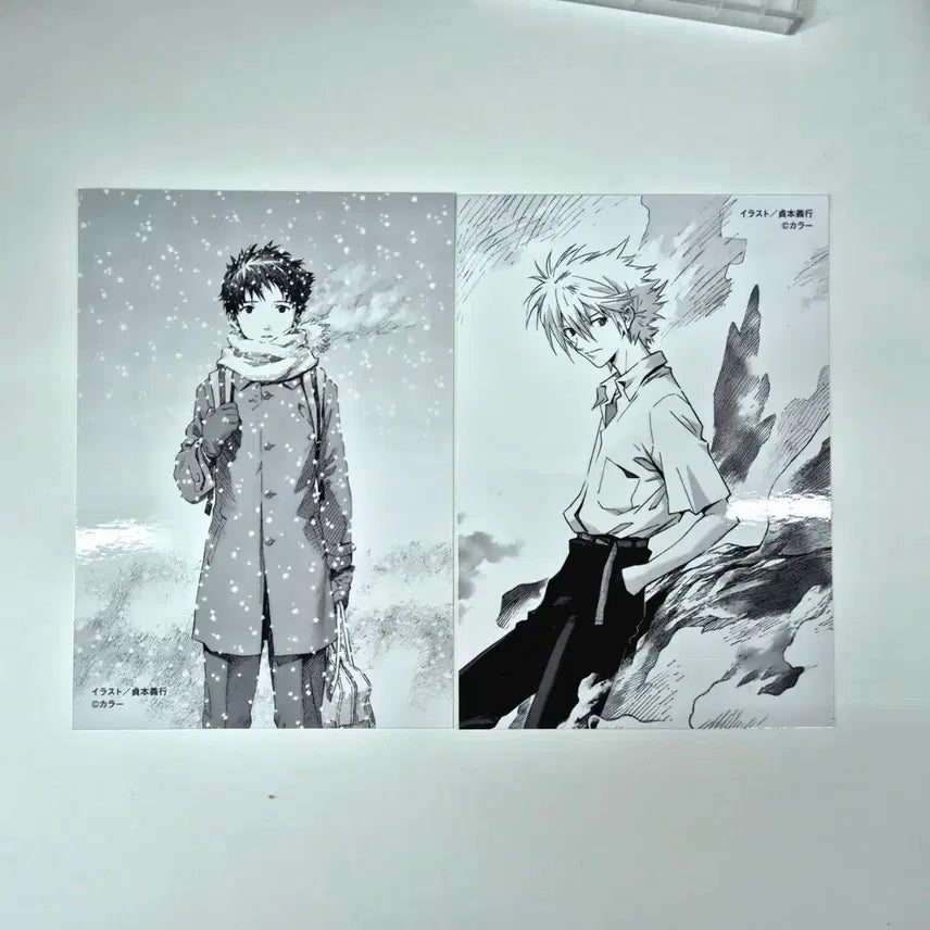 [BUNJANG] Evangelion Shinji &amp; Kaworu Unsealed Photocard / [미개봉]에반게리온 신지 나기사카오루 이카리신지 카오신