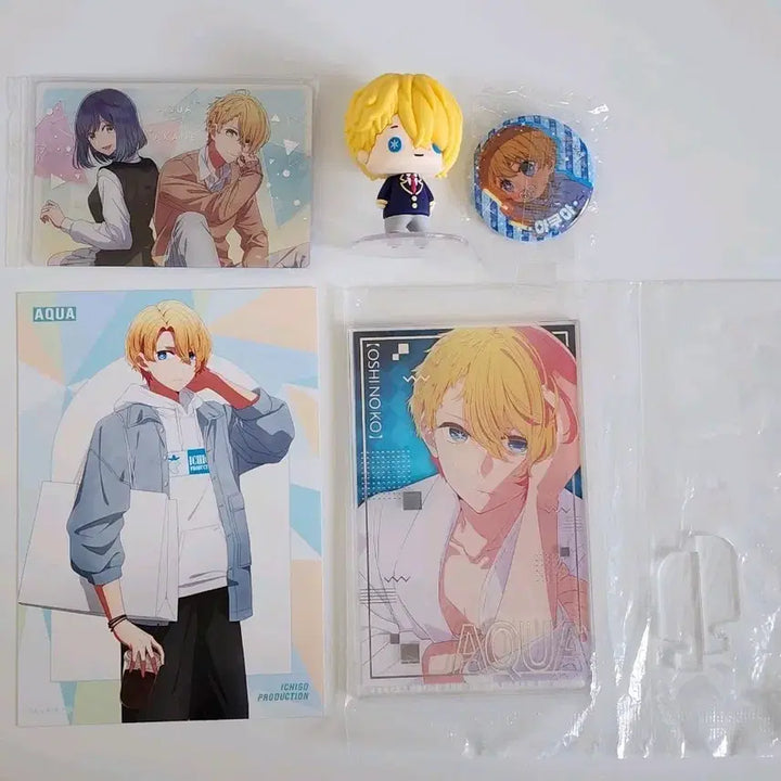 [BUNJANG] Oshi no Ko Aqua Acrylic Stand, Figure, Card, Bromide, Badge Bundle Set / 일괄) 최애의 아이 아쿠아 아크릴 스탠드 피규어 카드 브로마이드 뱃지