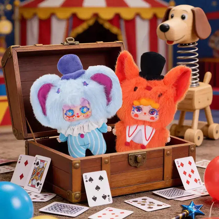 [BUNJANG] Migo Circus Plush Keychain Set (2 pcs) / 미고 서커스 인형 키링 베이비쓰리