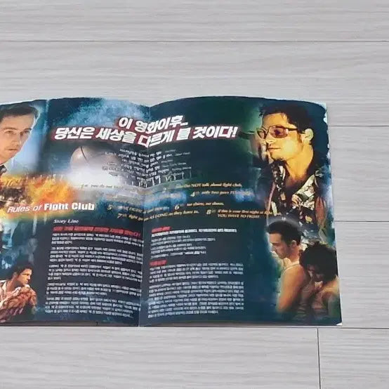 [BUNJANG] Fight Club (1999) 2-Panel Movie Flyer / (2단)브래드피트 어드워드노튼 파이트클럽(1999년)전단지