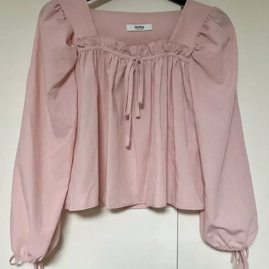 [BUNJANG] Daltt Loving Muse Blouse Pink / 달트 러빙 뮤즈 블라우스 핑크