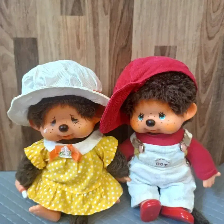 [BUNJANG] Vintage 1978 Monchhichi Couple Set / 고전 몬치치 커플 세트