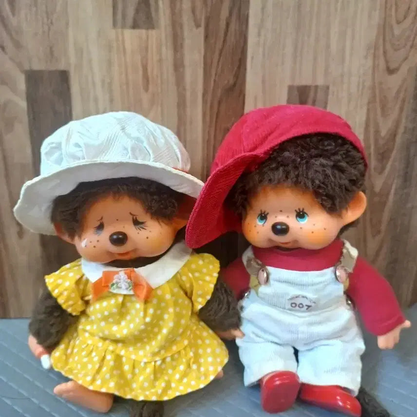 [BUNJANG] Vintage 1978 Monchhichi Couple Set / 고전 몬치치 커플 세트