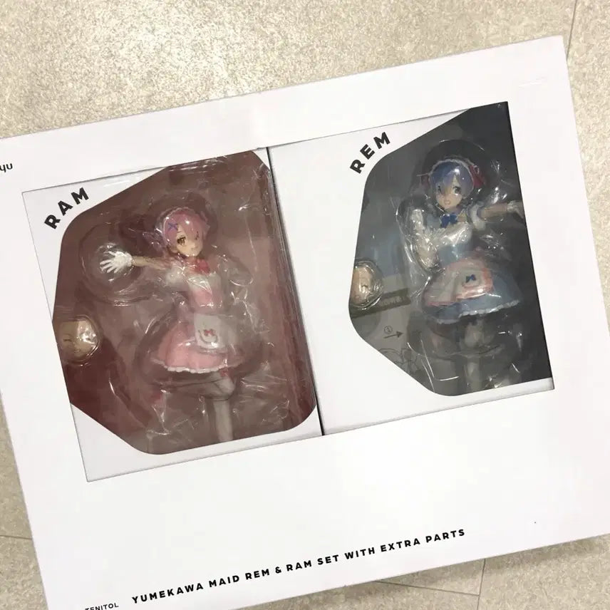 [BUNJANG] Tenitol Re:Zero Rem &amp; Ram Maid Figure Set / 테니톨 Re:제로부터 시작하는 이세계생활 메이드 렘&amp;람 세트 피규어