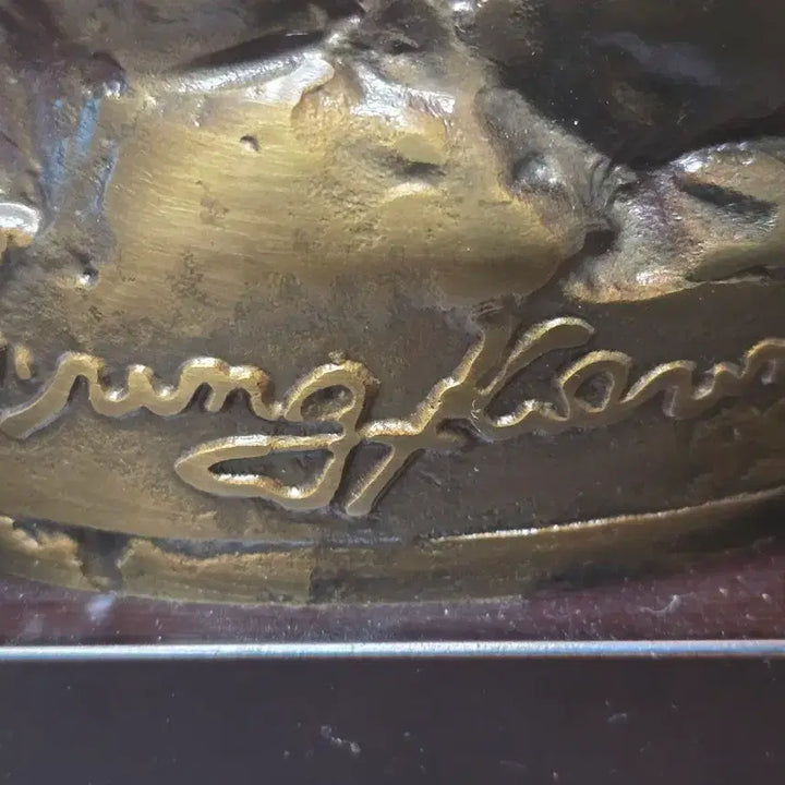 [BUNJANG] Oh Byung-geun Brass Bust Object / 오병근 작 황동 여성 흉상 오브제