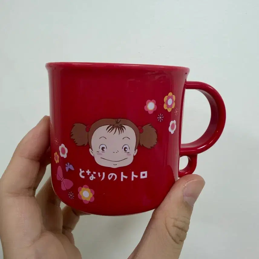 [BUNJANG] Ghibli Genuine Japanese Totoro Flower Pattern Mug / 지브리 일본정품 메이컵