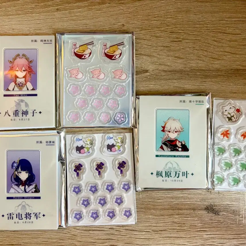 [BUNJANG] Genshin Impact Inazuma Acrylic Shaker Set / 원신 이나즈마 아크릴 쉐이크 3종 판매합니다.