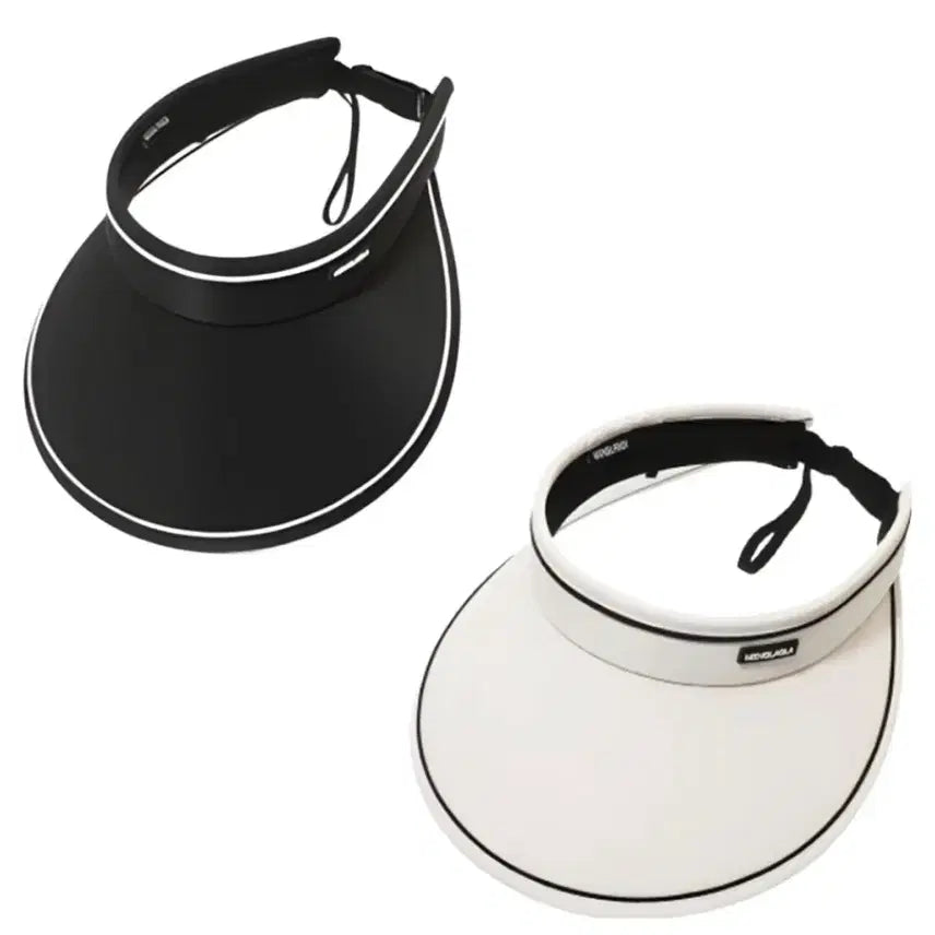 [BUNJANG] Foldable Portable Sun Cap Set (Black + Ivory) / 썬캡 블랙+아이보리 2개세트(새상품)