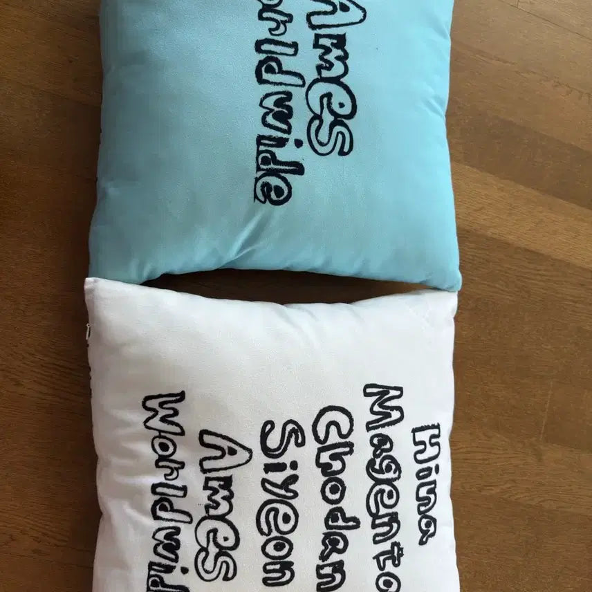 [BUNJANG] QWER Ames Worldwide Cushion Set / QWER 아메스 월드와이드 쿠션 2개 일괄