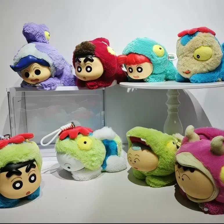 [BUNJANG] Crayon Shin-chan Dinosaur Diary Animal Costume Jjangbu Couple Sealed Full Box / (택포)짱구 공룡일기 동물코스튬 짱부부 미개봉 풀박스