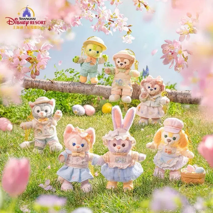 [BUNJANG] Disney Duffy and Friends Shanghai Resort 2025 Spring Series Keychain Set / 특가) 더피와 친구들 디즈니 리조트 상하이 2025 봄 시리즈 키링