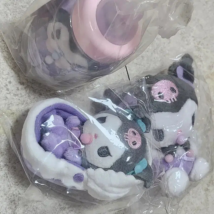 [BUNJANG] Kuromi Baby Angel Doll with Cradle and Bottle / 쿠로미 요람, 젖병, 아기천사 인형
