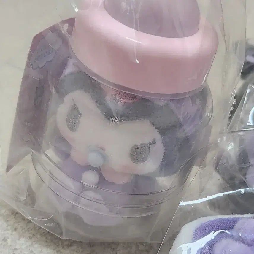 [BUNJANG] Kuromi Baby Angel Doll with Cradle and Bottle / 쿠로미 요람, 젖병, 아기천사 인형