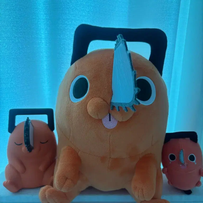 [BUNJANG] Chainsaw Man Pochita Mood Lamp &amp; Large Plush Doll Set / 체인소맨 포치타 무드등, 인형